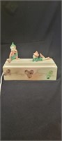 Rare Vintage Elf/Pixie Box Deck/Table Lamp