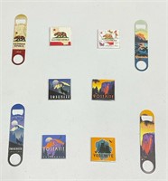 24pk California magnets & bottle openers random