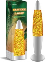 Stemclas 16.3-In Glitter Motion Lamp - Yellow