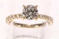 18ct Gold Solitaire 0.80ct Diamond Ring,