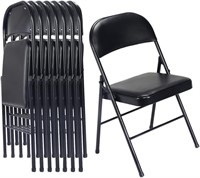 6 Pack Black Folding Chairs  330lbs