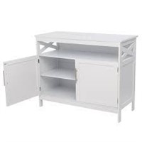 SYNGAR Home Kitchen Storage Cabinet  31.5  White