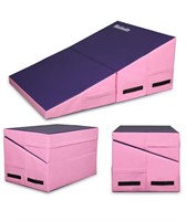 Incline Gymnastics Mat  Folding  Pink/Purple