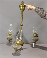 Victorian Brass Chandelier