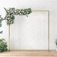 Golden Square Arch Stand 6.6 FT Wedding, Ceremony