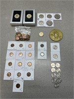 Assortment of US coins
