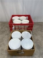 Large lot of cup saucer plates for catering,