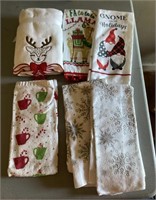 Group of holiday hand towels