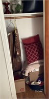 Contents of closet --soft goods, home decor
