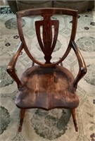 Old wood rocking chair