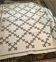 Black and white quilt