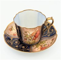 Martial Redon Limoges China Cup And Saucer