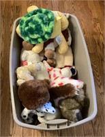 Tote full of NEW Build-A-Bear plush toys with tags