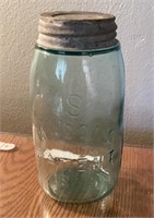 Blue Mason jar