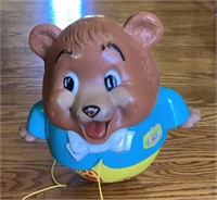 Vintage Fisher-Price Roly-Poly Chubby Cub pull toy