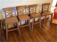 4 child's chairs 21" tall