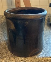 Early 2-gallon salt glaze stoneware crock