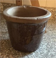 Early salt glaze stoneware flower pot