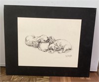 Pen and ink print by Jay Gould