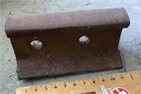 Railroad track anvil