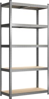 PrimeZone 5 Tier Shelves 36Wx16Dx71H  Grey