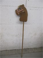 OLDER WOODEN HOBBY HORSE