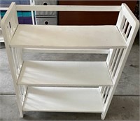 F - 3 SHELF WHITE FOLDABLE BOOKCASE