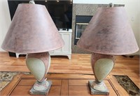 F- PAIR OF 31 IN TABLE LAMPS