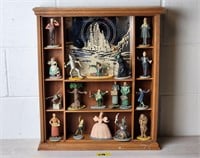 Franklin Mint Wizard of Oz Cabinet & Figurines