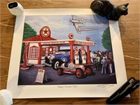 Signed and Numbered Texaco Print (back room)
