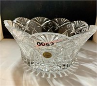 French Lead Crystal Dish and Schott Glass Bowl