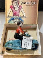 Scooter Girl Key Wind Litho Toy (back room)