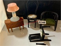 Vintage Miniature Toy Furniture (back room)