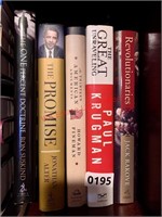 5 Political Hardcover Books (back room)