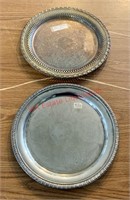 2 10” Silver Plate Platters (back room)