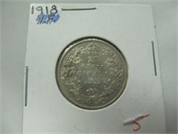 1918 CDN 25 CENT COIN
