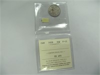 1858 20 CENT CDN SILVER COIN