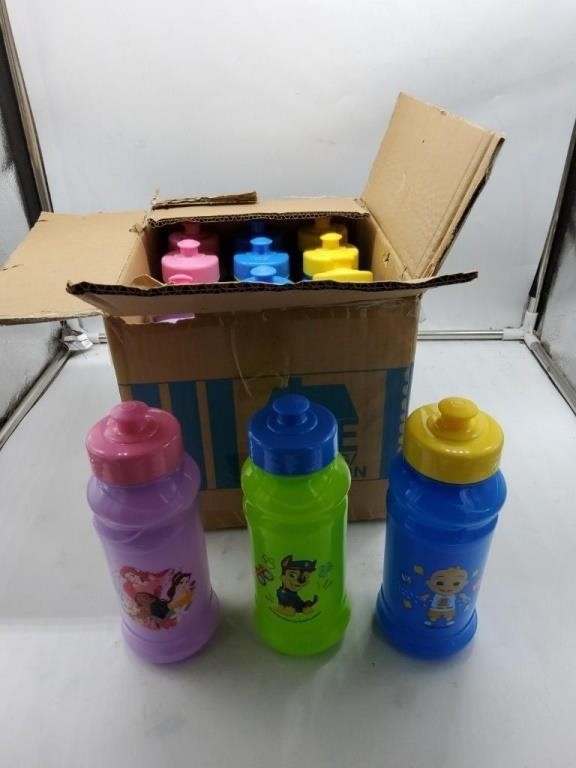 12 cartoon kids bottles