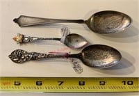 3 Sterling Silver Spoons (closet)