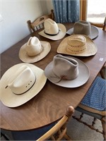 6 COWBOY HATS