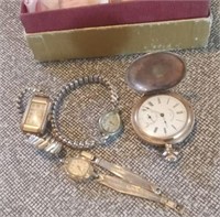 AMERICAN WALTHAM PENDANT WATCH 3 OTHERS