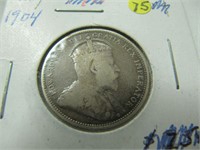 1904 CDN 25 CENT COIN