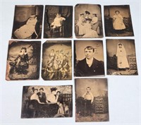 (10) Sixth Plate Tintype Photographs