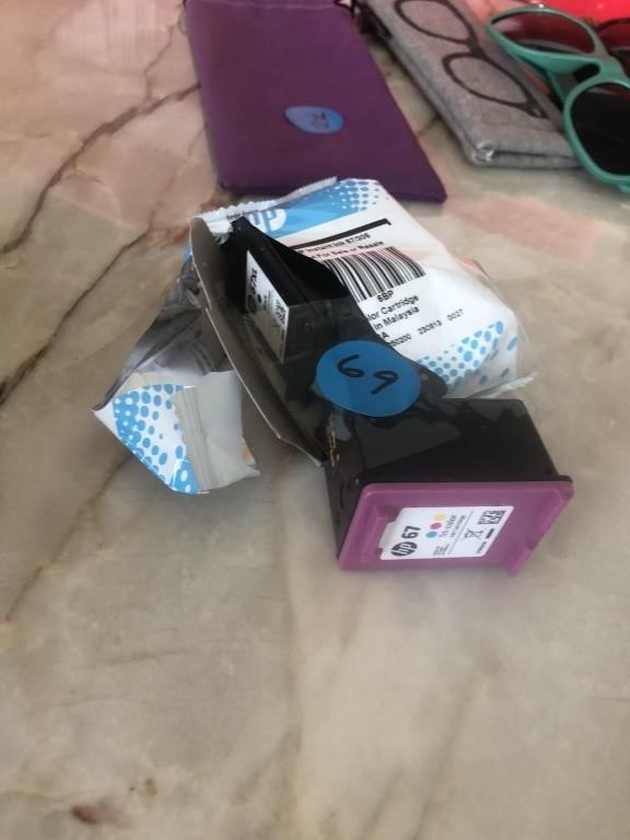 HP 67XL Ink New black and 3 colors