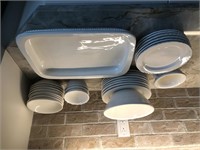 White Pottery Barn misc Dishes small chip in