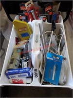Drill bits and more in cleaning caddy