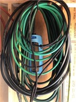 Misc Green and Soaker Hose Lot  (Shed) with