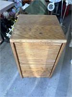Wooden File Cabinet Garage 
2 Drawer with Some