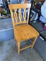 Wooden Bar Chair Garage