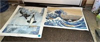 Lot of Unframed Paintings Garage